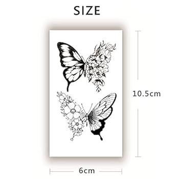 未使用✨タトゥーシール QQ-025デイジー タトゥー リアル 防水入れ墨シール 未使用✨タトゥーシール QQ-025デイジー タトゥー リアル 防水