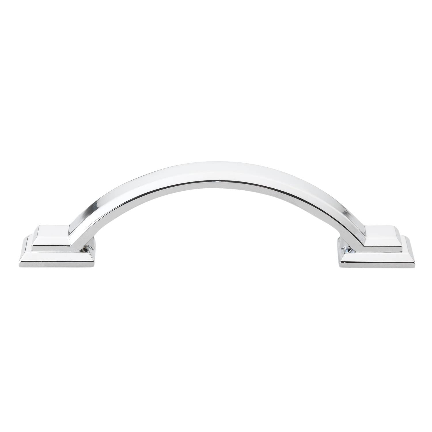 GlideRite HardwareGlideRite Hardware 4355-PC-1 Type CC Arched Square Cabinet Pull, 3", Polished Chrome Finish