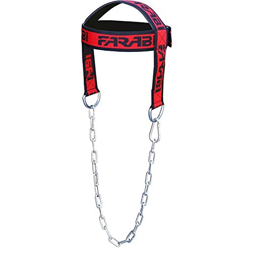 Farabi Harnais de tête Neck Builder Harbinger Harbinger Harnais de tête (Black/Red Writing)