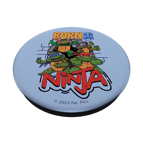 Teenage Mutant Ninja Turtles: Mutant Mayhem Born a Ninja PopSockets Swappable PopGrip, Black - Image 2
