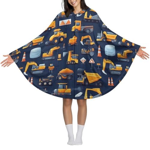 Couverture à capuche portable Novastar plaid poncho doux en flanelle pour homme et femme