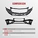 ALEGE Front Bumper Cover Assembly Compatible with 2016 for Chevy Cruze Limited 2015 for Chevy Cruze (Black) Replace 94525910