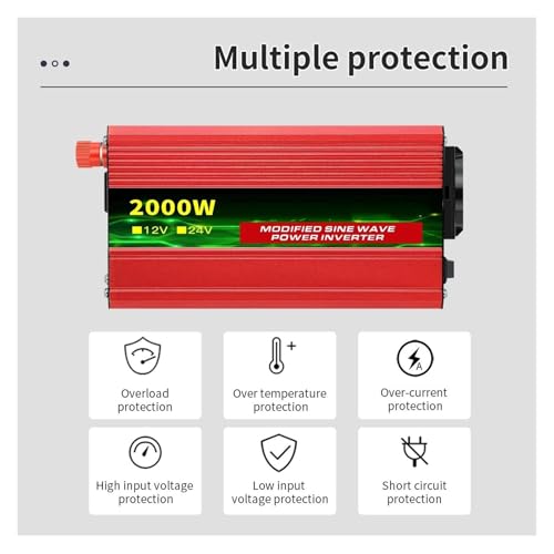 Convertisseur Puissance Onde Sinusoïdale Pure 12V 220V avec Écran Digital