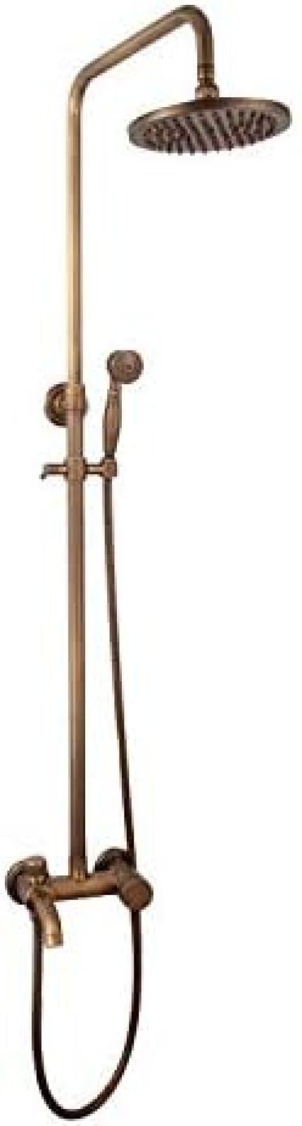 GLJTUO Shower system, Shower Faucet Bathroom Faucets Antique Brass Shower Set Mixer Faucet Kit