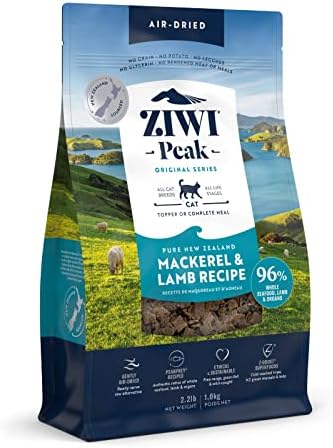 Ziwi Peak Daily Cat Gently Air Dried Grain Free New Zealand Mackerel & Lamb Recipe 1kg