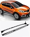 LYangr Auto Trittbretter Seitenschweller für Renault Captur 2014 2015 2016 2017 2018 2019 2020, Seitentritte Trittbretter Anti-Kollisions-Willkommen Pedal-Seitenstufen Anticrash Seitenschürze