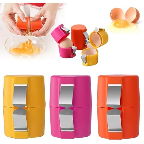 Egg Shell Opener, 3PCS Egg Shell Opener, Egg Cracker Separator Handheld Egg Opener, Egg Cracker, Egg Shell Opener Egg Separator for Raw Eggs, Egg Shell Opener Kitchen Tools for Home Kitchen Cover