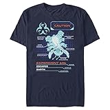 Disney Men's Lilo & Stitch Experiment 626 T-Shirt, Navy Blue, X-Large