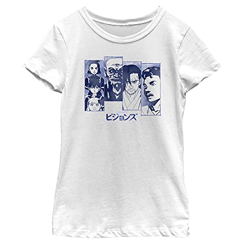T-shirt Star Wars Visions fille blanc XL en coton doux fini les vêtements inconfortables