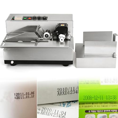 Máquina semiautomática de codificación de fecha de tinta sólida para impresión por lotes y fecha de caducidad en varias superficies