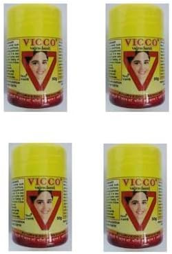 4 X Vicco Vajradanti 50 Gm Ayurvedic Herbal Tooth Powder