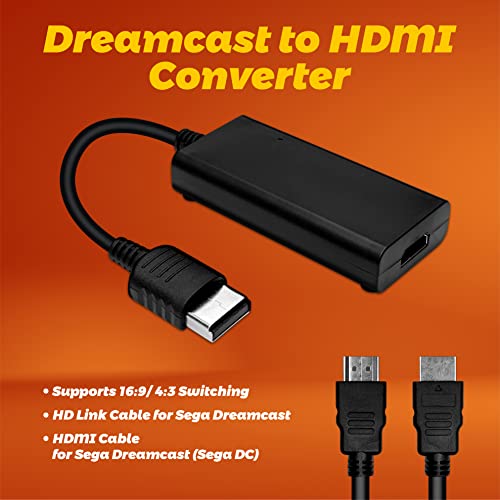 HD Cable for Dreamcast console, Sega Dreamcast HDMI Converter, HD Link Cable for Sega Dreamcast [Sega DC] - Thumbnail 2