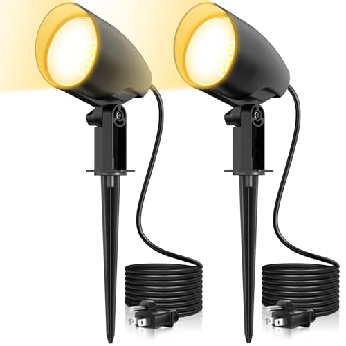 ZZXX 20W Outdoor Spotlight LED Landscape Lighting 120V Pathway Lights IP66 Waterproof Aluminum Yard Spot Lights 1880LM 2700K...