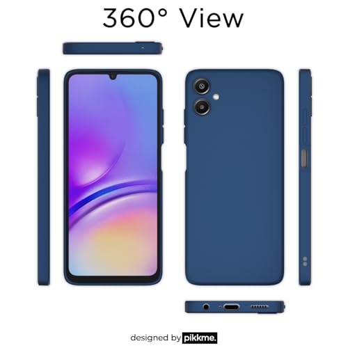 Image of Outlouders Back Cover for Samsung Galaxy A06 | Camera Protection | Durable Soft Matte Silicone Bumper Case (Blue)