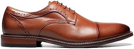 STACY ADAMS Men's, Maddox Cap Toe Oxford Cognac 13 W | Image 1