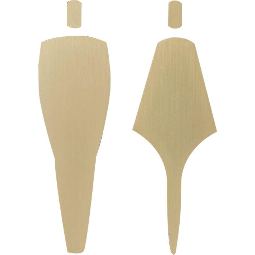 Plaque de porte des toilettes en bois haut de gamme signalisation design Wudaizhi