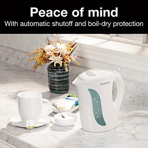 Hervidor eléctrico Proctor Silex 1L con licuadora portátil miniatura 4