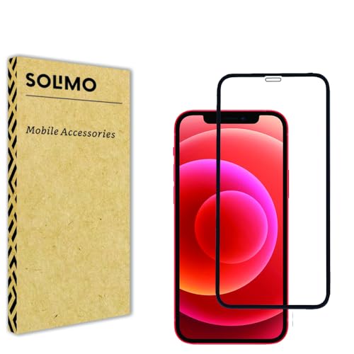 Amazon Brand - Solimo Tempered Glass Screen Protector ForiPhone 12&12 Pro with Edge-to-Edge Coverage|Easy Installation Kit(Black) (B0D87CCCVP) Amazon Price History, Amazon Price Tracker