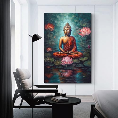 Toile Zen Bouddha V45 BINKAIYI impression moderne premium - 3
