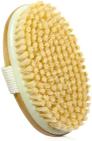 Pacote de Escovas de Bambu para Corpo Seco, Esfoliante Corporal S...