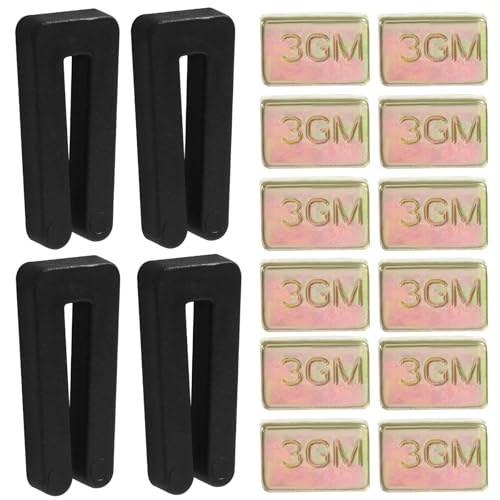 Hitefu Ceiling Fan Blade Balancing Kit, Incl. 4 Sets Plastic Fan Balancing Clip & 12 Pcs Self-adhesive Metal Fan Balancing Weight