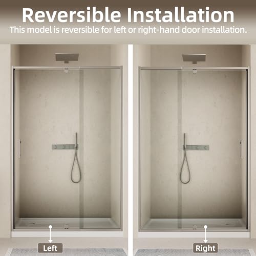 Image of Royal Guard 56-60 inch W x 71 inch H Pivot Swing Glass Shower Door,Chrome