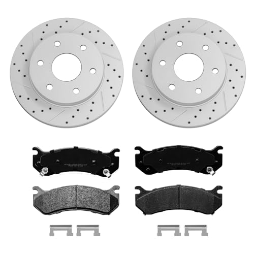 12inch(305mm) Front Brake Disc Rotors & Ceramic Brake Pads Kit Fit for Chevy Silverado 1500, GMC Sierra 1500 1999-2006, Tahoe, Suburban 1500, Avalanche 1500, Yukon 2000, Safari, Ca-dillac Escalade by YxpBrake - Used condition - US$103.44
