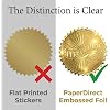 PaperDirect Appreciation Banner Embossed Gold Foil Certificate Seals, 2 Inch, Self Adhesive, 100 Count, Embossed Seals for Certificates, Achievement and Award Stickers for School, Work, Diploma