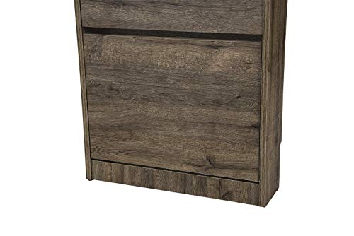 TOP KIT | Mueble Zapatero Congo 50AB | Medidas 54 x 123 x 16.5 | Armario Zapatero | Organizador de Zapatos | Roble Puccini