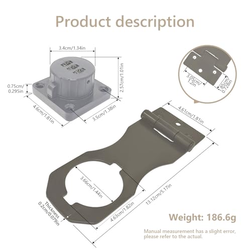Überfalle mit Zahlenschloss, Schrankschloss 5 Zoll Möbelschloss Passwort Türriegel Schloss 3-Stelliges Zahlenschloss mit Schraube Sicherheitsüberfalle für Outdoor Garage Garten