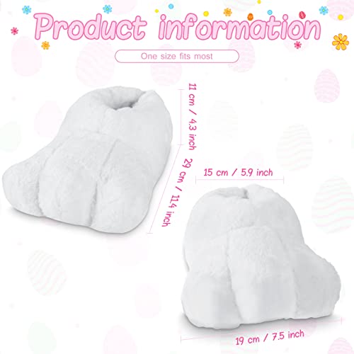 Easter Adult Bunny Shoes Rabbits Foot Shoes Bunny Feet Slippers White Costume Slippers Adult Cartoon Feet2