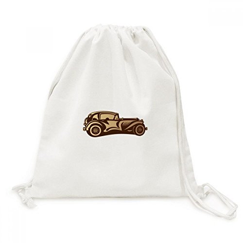 Sac en toile marron à cordon pour simplifier vos déplacements et ranger vos affaires