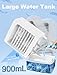 Portable Air Conditioner, Cooling Fan with 3 Speeds & 3 Modes, Evaporative Air Cooler Fan for Home & Office, Small Mini Conditioners, 7 Color Lights 2/4 Hour Timer, 900mL Water Tank