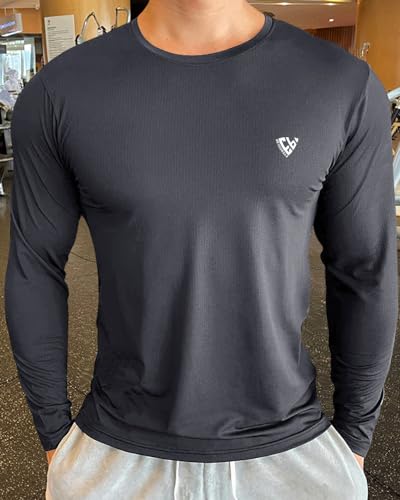 Image of Noble Monk Men's Full Sleeve Round Neck Activewear T-Shirt | Dry Fit Sports Top for Gym, Running & Training | Breathable Stretch Fabric | Athletic Fit for Workout & Outdoor Activities
