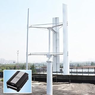 3000W 96V Vertical Axis Wind Turbine Kit - Low Noise Windmill Generator with PWM Charge Controller for 96V Battery Charging - Perfect for Home, Farm, Marine, Off-Grid Use (No Mast)