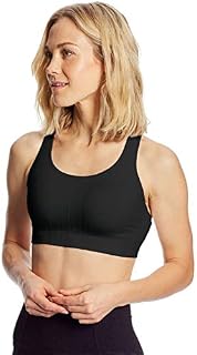 C9 Champion Women's Medium Support Seamless Racerback Bra, Ebony, M