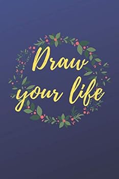 Unicorn Notebook ~ Draw Your Life Blue Color : Lined and Blank Notebook / Journal Gift, 100 Pages, 6x9, Soft Cover, Matte Finish