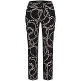  Cambio Hose Fidelity mit Ketten-Print 36 schwarz
