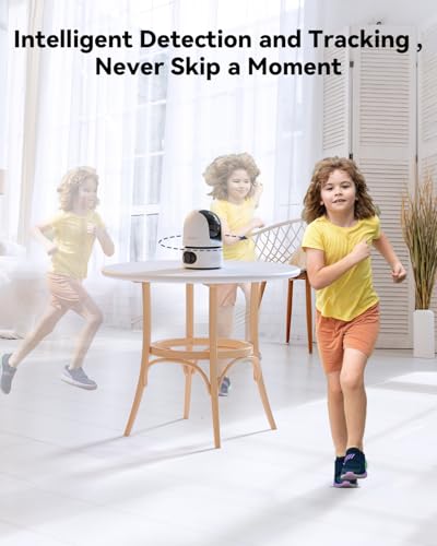 Image of Imou 8MP Security Camera Indoor, Dual-Len 360Pan-Tilt Baby Monitor Pet Camera for Home Security, 2.4 /5GHz WiFi, Work with Alexa & Google Home, Color Night Vision, Human /Pet Detection, No Monthly Fees
