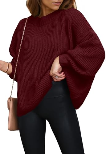 PRETTYGARDEN Long Sleeve Oversized Sweaters for...
