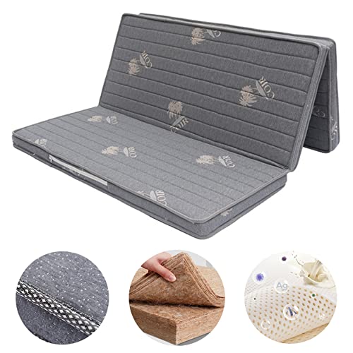 LZTENRETO Coconut Coir Mattress Pad, 6-11cm, Grey-B, Full
