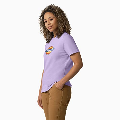 Dickies Women's Heavyweight Logo T-Shirt, Purple Rose #TOP1