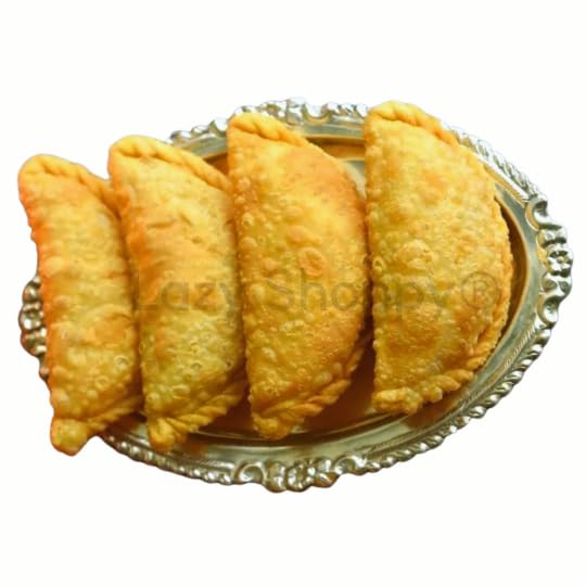 Lazy Shoppy® Karjikayalu | Kajjikayalu | Ganesh Chaturthi Sweets | Karjikai | Karanji | Gujiya Sweet Kayi Kadubu | Karjikai Sweet | ಕರ್ಜಿಕಾಯಿ | Kadubu| Diwali Special Sweet | కజ్జి కాయలు (250 Grams)