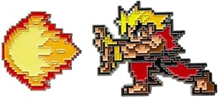 ケン&ファイヤー波動拳ピンバッジ ストリートファイター