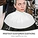 PACKOVE Waterproof Hair Cutting Cape White Salon Hairdressing Styling Poncho Adjustable Barber Cape for Beauty Salons and Hairdressers