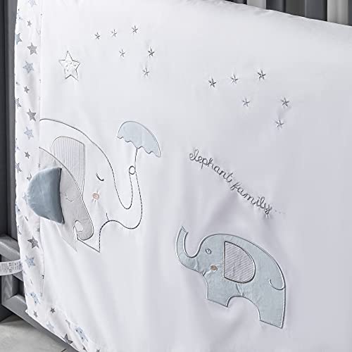 Qoupquru 7P Baby Crib Bedding Set - 100% Turkish Cotton thumb #1