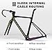 ICAN Graro Carbon Gravel Bike Frameset UCI and UDH Rear Hanger Bottom Bracket T47 49/52/54/56/58cm (Pitch Black, 56cm)