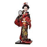 Taille parfaite : environ 10 cm x 10 cm x 27 cm/3,94 pouces x 3,94 pouces x 10,63 pouces, poupée geisha en matériau de qualité supérieure, durable, adorable et décorative.