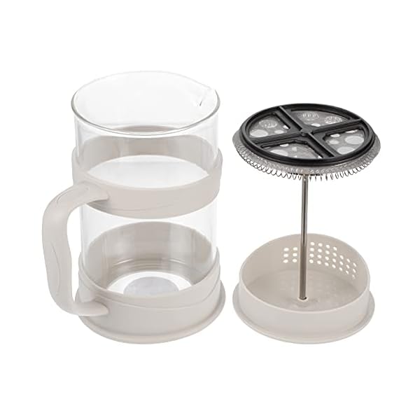 Cabilock 350ml Glass Coffee Making Pot Teapot with Infuser Tea Maker Loose Tea Leaf Tea Pot Coffee Water Small Kettle Filter Set Warmer Teakettle for Home Office - Image 4