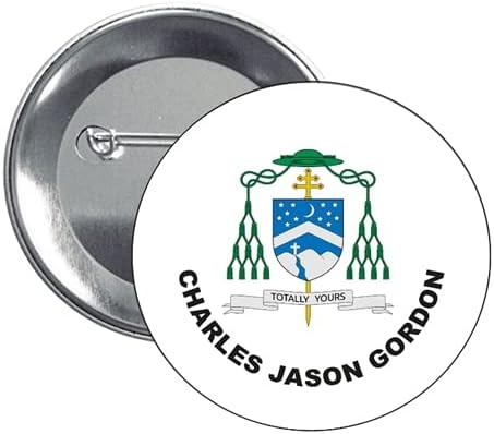 BUTTON. SHIELD CHARLES JASON GONDON TRINIDAD AND TOBAGO